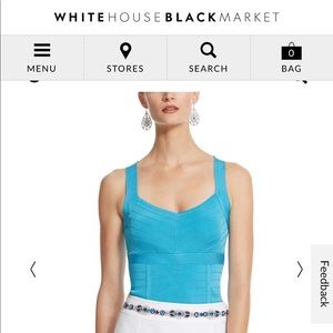 White House Black Market bandage top